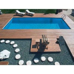 ISOGreen firkantet pool 1,50m dyb, 1,0 mm liner - 4 strrelser