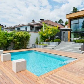 ISOGreen firkantet pool 1,50m dyb, 1,0 mm liner - 4 st&oslash;rrelser