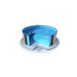 Ibiza Pool Rund &Oslash;6 x 1,5 m Bl&aring; liner