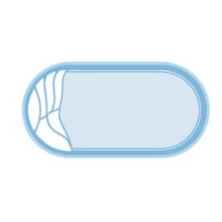 Coral Ikaros Glasfiber Pool Pakke Oval 6,0 x 3,0 x 1,4 m