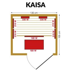 Infrar�d Sauna Kaisa 2 personer