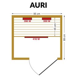 Infrard sauna AURI MTF Spa