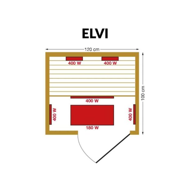 Infrard sauna ELVI fra MTF Spa