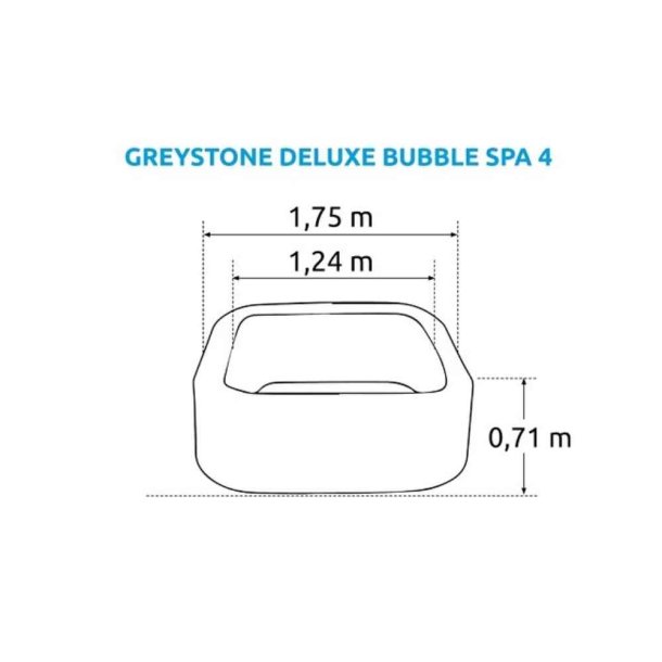 Intex PURESPA Greystone DeLuxe HWS 1100