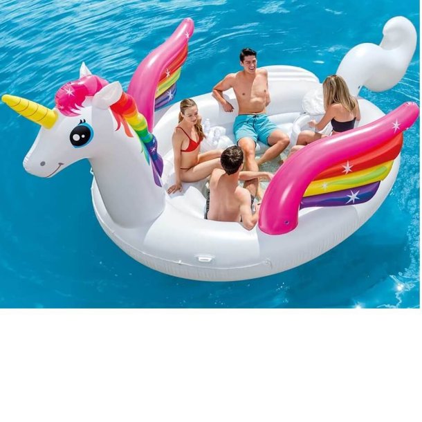 Intex K&aelig;mpe Enhj&oslash;rning party &Oslash; 503&times;335&times;173 cm oppustelig