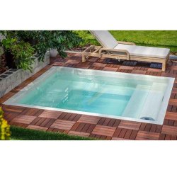 Keramisk Glasfiber Thalia Cocktail Pool - 3,9 x 2,3 x 0,8 m