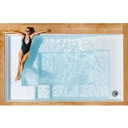 Keramisk Glasfiber Thalia Cocktail Pool - 3,9 x 2,3 x 0,8 m