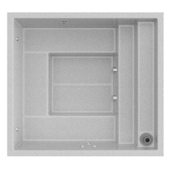 Keramisk Glasfiber Thalia Cocktail Pool SQ - 2,5 x 2,3 x 0,8 m