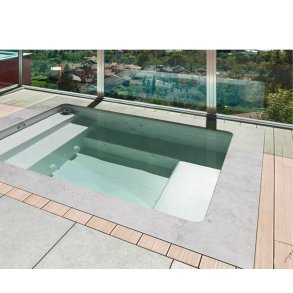 Keramisk Glasfiber Thalia Cocktail Pool SQ - 2,5 x 2,3 x 0,8 m