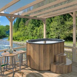 Koldtvandskar Oval OFURO - Gr  - Thermowood