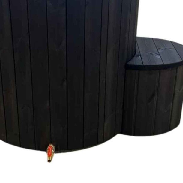 Koldtvandskar i Thermowood med indsats Black Edition Isbad