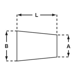 Konisk Gummiprop 27-34 mm