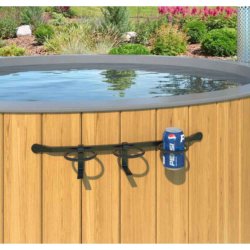 Kopholder Sort stbejern til vildmarksbad - 3 holder