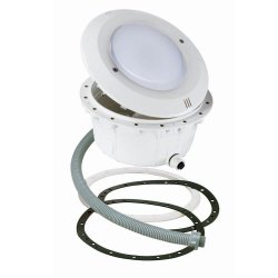 LED Poollampe Hvid 13,5 W - set forfra p� hvid baggrund - Professionelt udstyr fra Poolworld.dk (Varenr. 3BPZ0319 - 16580)