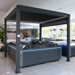 Pergola MotionFlex 300 bioklima med hvid LED-belysning