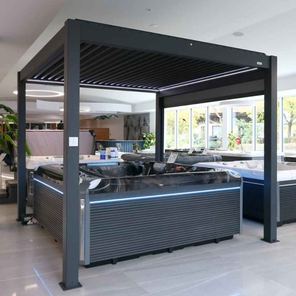Pergola MotionFlex 300 bioklima med hvid LED-belysning
