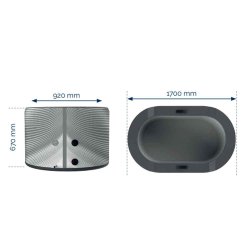 Netspa Isbad Jrvi med Cover - Oppustelig