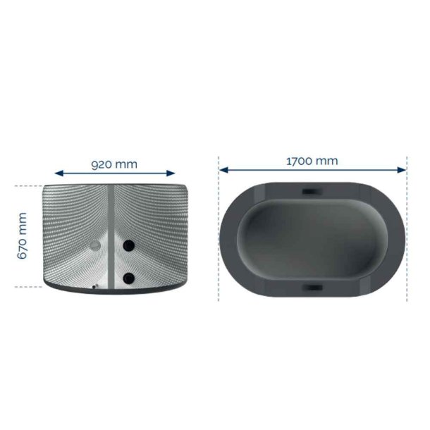 Netspa Isbad Jrvi med Cover - Oppustelig