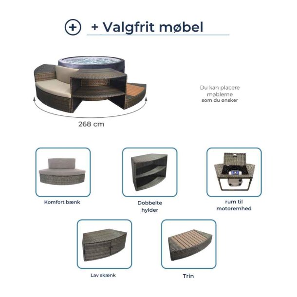 Netspa Vita 140 Spa mbler