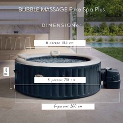 Oppustelig Udespa Purespa Bubble HWS1100 - Intex