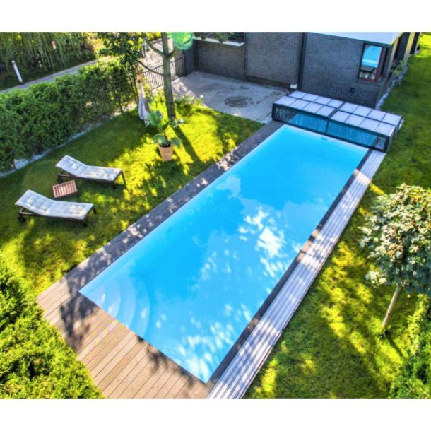 PP Pool med Skimmer Caribic - Hvid