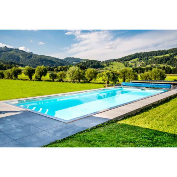 PP Pool med Skimmer Caribic - Hvid