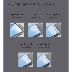 PP Pool med Skimmer Caribic - Rektangulr - Gr