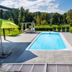 PP Pool med Skimmer Caribic - Hvid