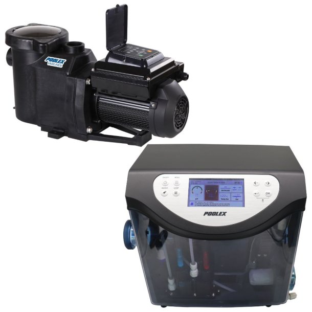 Pakke Poolex Variline og Aqualyser saltvandssystem Wifi