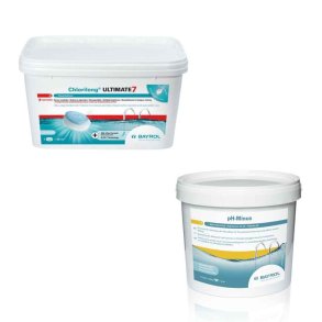 Pakke med Chlorilong Ultimate 7 - Multi Klortablet og pH minus