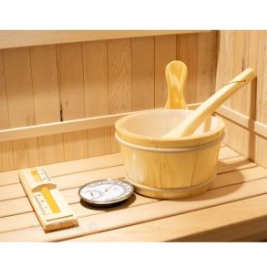 Pakke med Saunaspand, �se, sandur og termometer