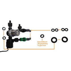 Pakningsst med O-ringe til HGUNION til gasovn