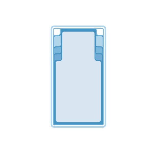 Coral Perseus Glasfiber Pool Pakke 6,0 x 3,2 x 1,4 m