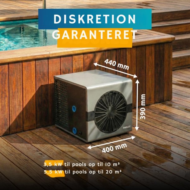 Poolex Nano FI 5 kW varmepumpe med WiFi til pool