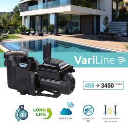 Poolpumpe 1,0 HK Variabel Hastighed Poolex Variline Wifi