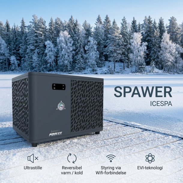 Poolex Spawer varmepumpe til Udespa 7 kW