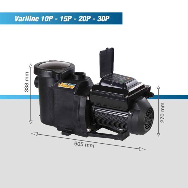Poolpumpe 1,0 HK Variabel Hastighed Poolex Variline Wifi