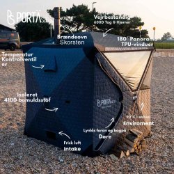 PortaSauna Hex 1.8m x 1.8m x 2.1m