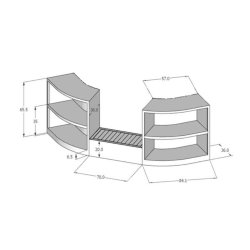 Rattan Mbel st til Octagonal oppustlig Spa