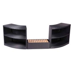 Rattan Mbel st til Octagonal oppustlig Spa