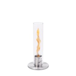 SPIN 90 Table-top fireplace silver