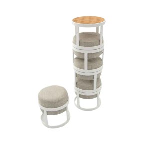 STAY Compact Puff ST MED 5 stk lys gr-Hvid