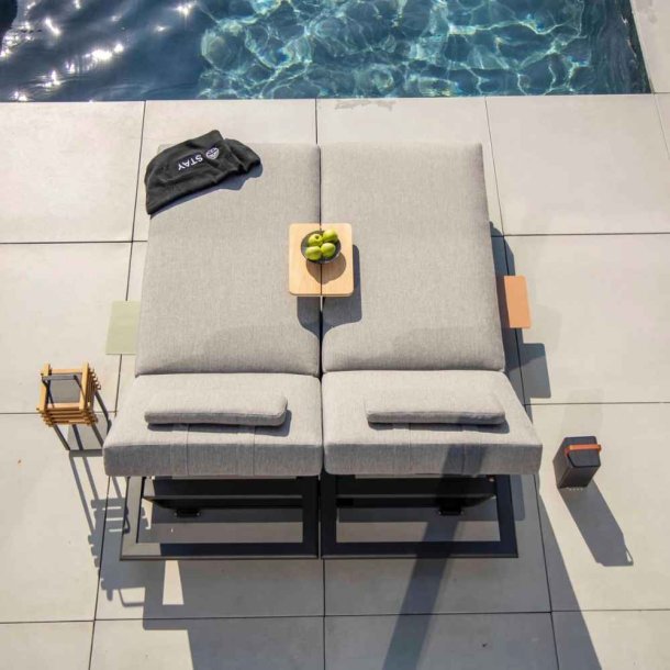 STAY FLEX Dobbelt solseng med koksgr stel