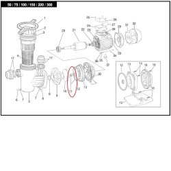 Akselttning til Poolpumpe Winner