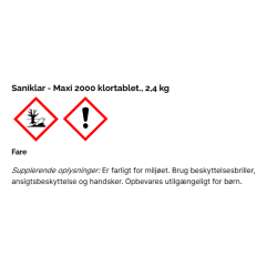 Saniklar Maxi 2000 klortablet  2,4 kg