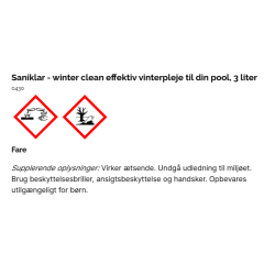 Saniklar Winter Clean 3 L - Effektiv Vinterpleje til Din Pool