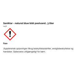 Saniklar Natural Blue 3 liter Bl&aring;t Poolvand