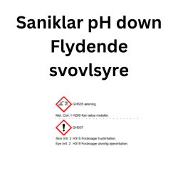 Saniklar pH down Flydende svovlsyre 14% 21 kg
