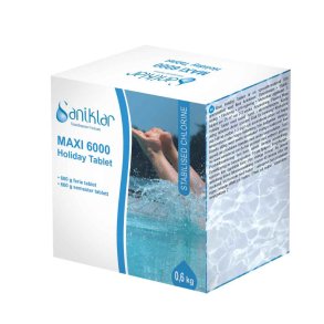 Saniklar - Ferietablet - Maxi 6000 -  Klor - 600 g