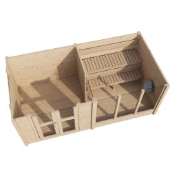 Sauna Anita med 2 rum Saml selv